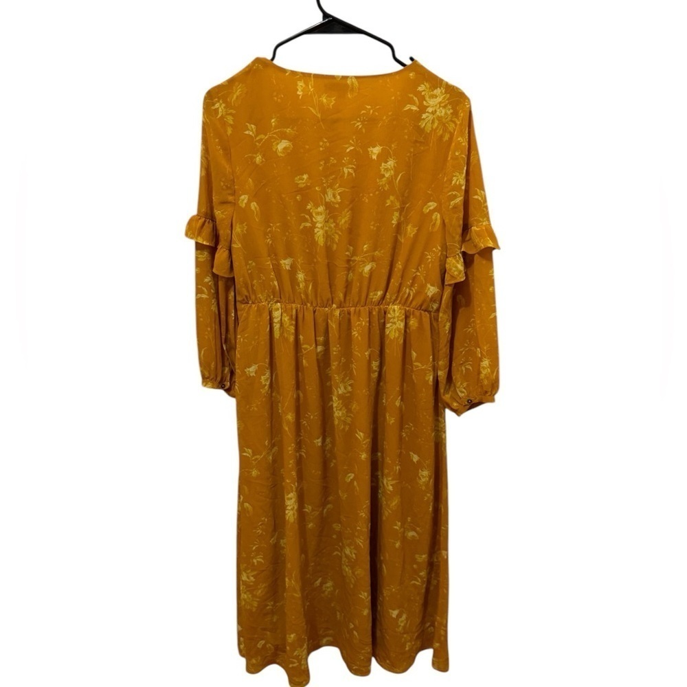 Madewell Ruffle Sleeve Botanical Dress Size 4 - Picture 3 of 5